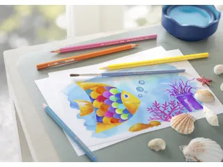 Aquarelpotlood Etui A 12 Stuks + Penseel - 3