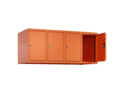 opzetkast,v. locker,4vak.,vak B 300mm,HxBxD 500x1200x500mm