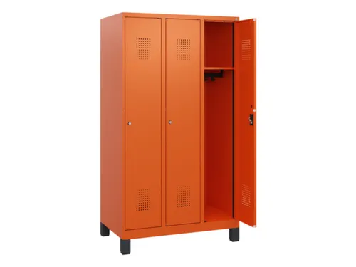 schoollocker,HxBxD 1630x900x500mm,3vak,vak B 300mm,cil.-slot,voeten