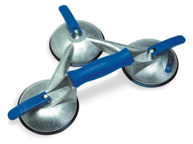 Zuigheffer Draagvermogen 100Kg Met 3Zuigschalen Aluminium Romp