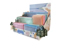 Présentoir Foldersys: trousses Pastel, 80 pièces