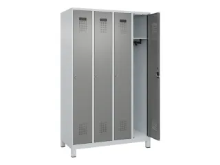 locker,HxBxD 1950x1200x500mm,4vak,vak B 300mm,cil.-slot,voeten - 2