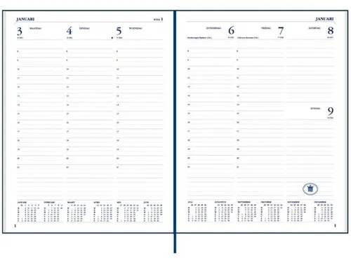 Agenda 2027 Ryam Weekplan Mundior 7dagen/2pagina's bordeaux