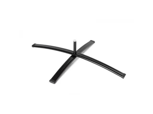 Beach Flag Base 50mm Kruisvoet met 25mm Rotator zwart