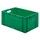 Euronorm-stapelbak 51l 270x600x400mm Wanden/bodem Gesloten Groen