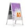 Stoepbord Aluminium Fold Outdooor A1 metaal zilver