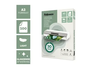 Lamineerhoes Fellowes A3 light 50% gerecycled glans 100stuks - 3