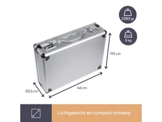 Aluminium Diplomatenkoffer 460x335x110mm 16.9 Liter - 5