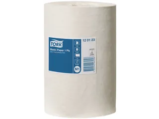 Poetsrol Tork M1 120123 1-laags 21.5x120m 11 rollen wit - 2