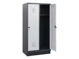 schoollocker,HxBxD 1630x800x500mm,2vak,vak B 400mm,draaigrendel,sokkel