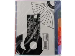 tabbladen, voor A5+ schriften, uit PP, set van 6