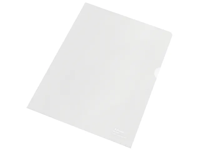 Insteekmap L-map Esselte A4 100% gerecycled PP transparant mat 0.10mm