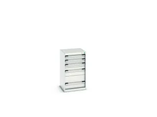 ladekast HxBxD 900x525x525mm 5laden romp RAL7035 front RAL7035 - 7