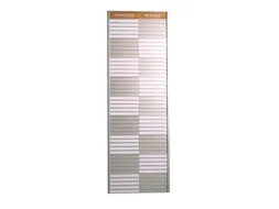Menoor In-Uit bord 45 namen Aluminium Aanwezig/Afwezig Houtlook