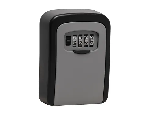 Sleutelkluis met combinatieslot 11.9 x 8.5 x 3.6cm Zwart Grijs