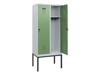 schoollocker,HxBxD 1950x800x500mm,2vak,vak B 400mm,draaigrendel - 1