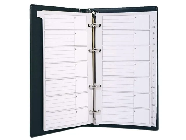 Telefoonregister navulling Kangaro A-Z 200x100mm 4-rings
