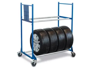 Bandenwagen H 1430x1350x790mm 2 Etages Draagverm. 300kg - 3