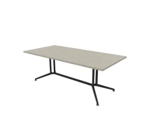 vergadertafel,HxBxD 740x2100x1000mm,rechthoekig - 1