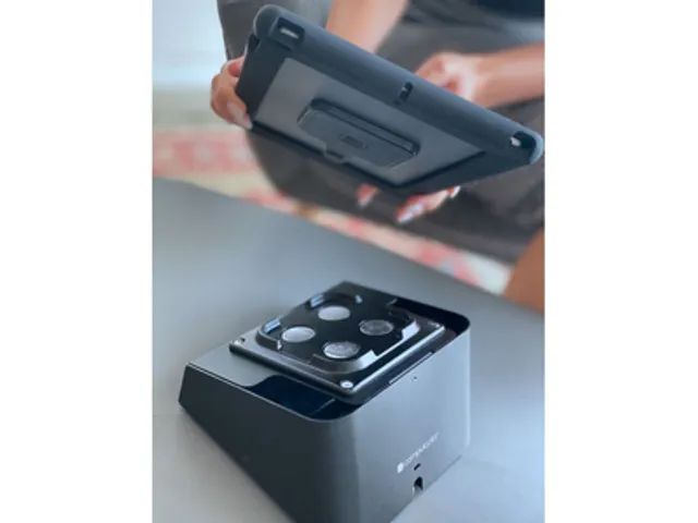 Magnetix Secured Tablet Capsule Zwart Bureausteun