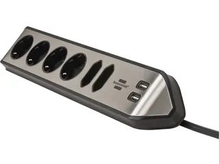 Stekkerdoos Brennenstuhl bureau Estilo 6 voudig inclusief 2 USB 2 m - 4