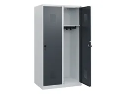 schoollocker,HxBxD 1530x800x500mm,2vak,vak B 400mm,draaigrendel