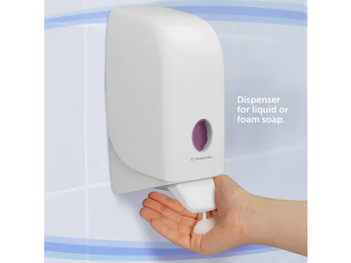 Handzeepdispenser Aquarius 1 liter wit 6948