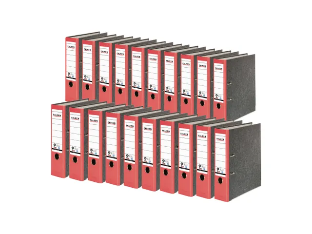 Ordner hfb recycled A4 8cm rood