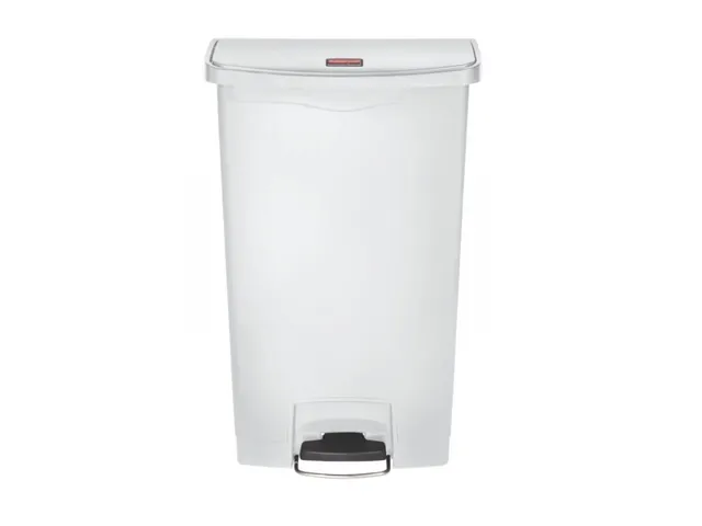 Pedaalemmer Slim Jim Step On Front Kunststof 68 Liter Wit
