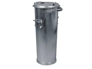 Vuilnisbak Staal 65 liter Ø Boven/Onder 400/305mm H880mm 2 Handgrepen - 2