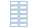 Keukenetiket Herma 3742 Neutraal Blauw 4 vel