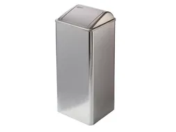 Afvalbak RVS Hoogglans 80 Liter Met Push Klep