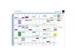 Magnetisch jaarplanbord Wit Frans 90x59cm