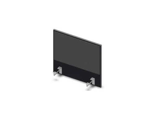 opzetpaneel bureau aanbouw zijkant CC-zwart BN8010-antraciet 600mm