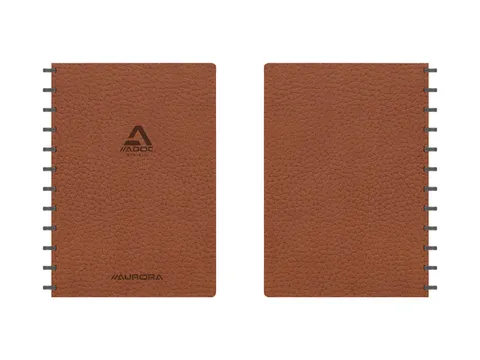 Schrift Adoc Business A4 ruit 5x5mm 144 pagina's 90gr bruin