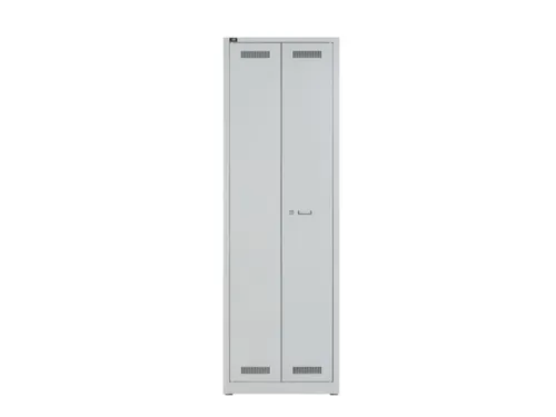 schoonmaakkast,HxBxD 1850x600x500mm,4vakken/kledingstang/haken