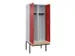 locker met bank,voor scheiding van kleding,HxBxD 2120x800x815mm,2vak