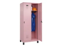 locker,HxBxD 1950x800x500mm,2vak,vak B 400mm,draaigrendel,voeten