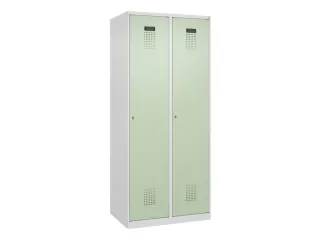 locker,HxBxD 1850x800x500mm,2vak,vak B 400mm,cil.-slot,staand op vloer - 3