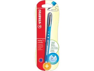 Rollerpen Stabilo Worker Colorful 2019/41 blauw 0.5mm blister - 1