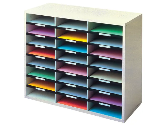 Casier Fellowes A4 24 cases 737x595x302mm gris clair