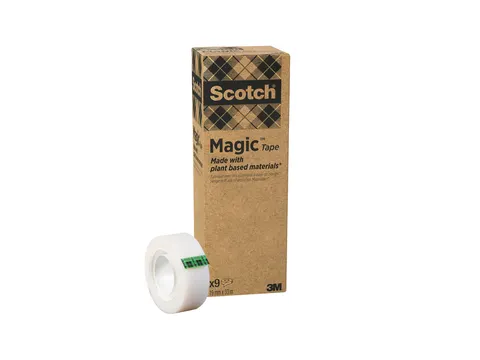 Plakband Scotch Magic 900 19mmx33m onzichtbaar mat 9 rollen