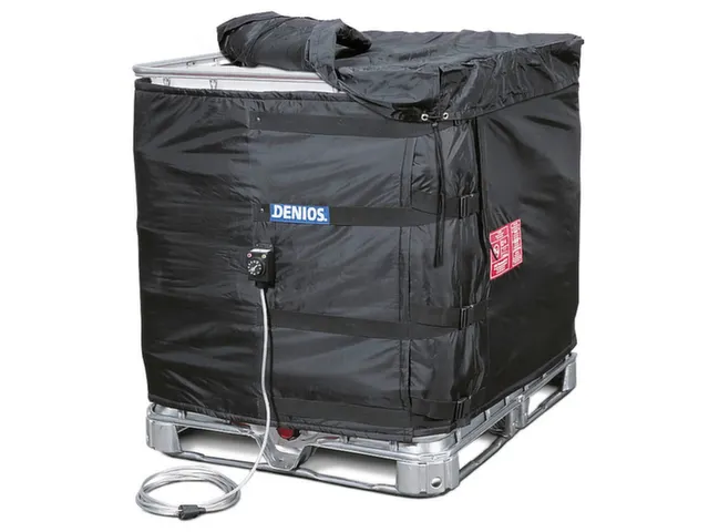 verwarmingsmantel,v. IBC inhoud 1000l,buiten nylon,zwart,2000 W