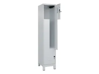 Z-garderobekast,HxBxD 1950x400x500mm,vak B 200/400mm,draaigrendel - 2