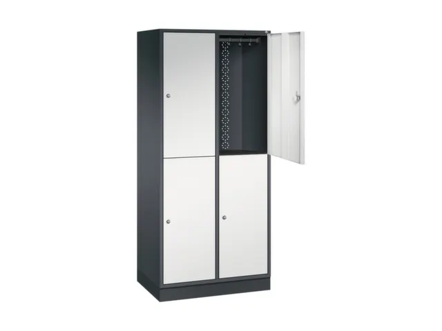 grootvolume garderobekast,RAL 7021/RAL 7035,HxBxD 1950x820x500mm