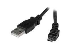 2m micro USB-kabel A-naar-micro-B met opwaartse hoek