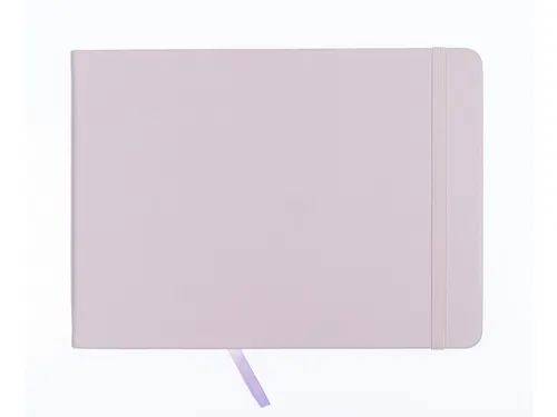 Schetsboek Kangaro A5 landscape violet PU HC 80 blad 140gr roomwit met