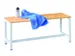 banc-patère,LxP 1000x370mm,barrettes en bois hêtre,piètement RAL901