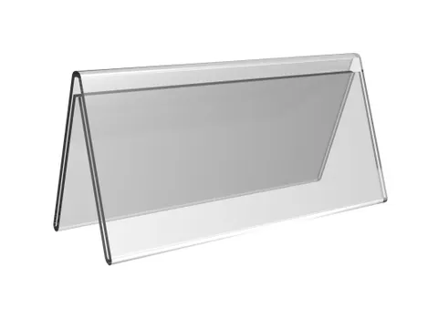 Kaarthouder Europel V-standaard A6 21 x 10cm acryl