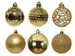 Kerstballen Decoris assorti Goud koker 37 stuks